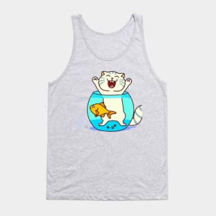 CAT IN FISHBOWL Tank Top